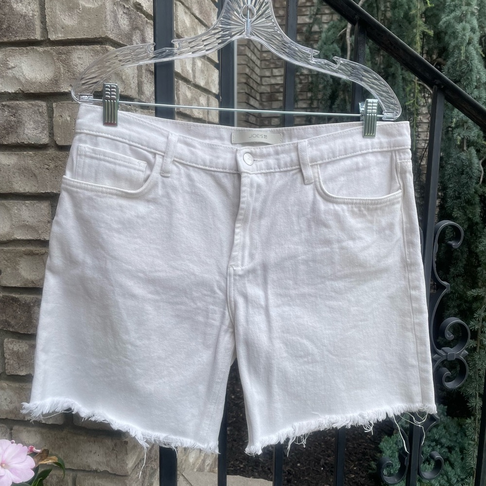 JOE'S JEANS The 7" Lara Bermuda Shorts 30 Women's White Denim Shorts